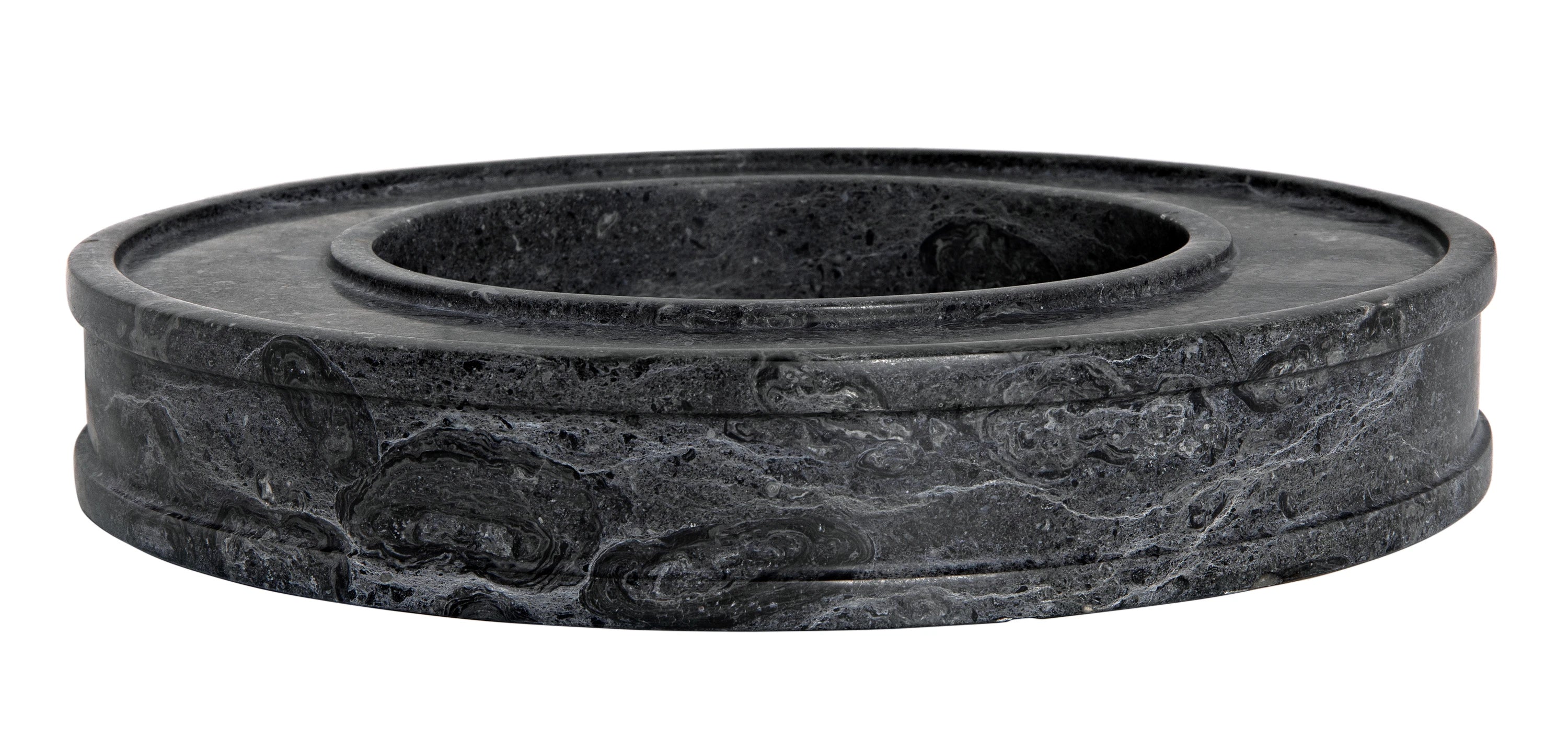 Kafka Tray, Set of 2 in Black Marble — Noir Furniture