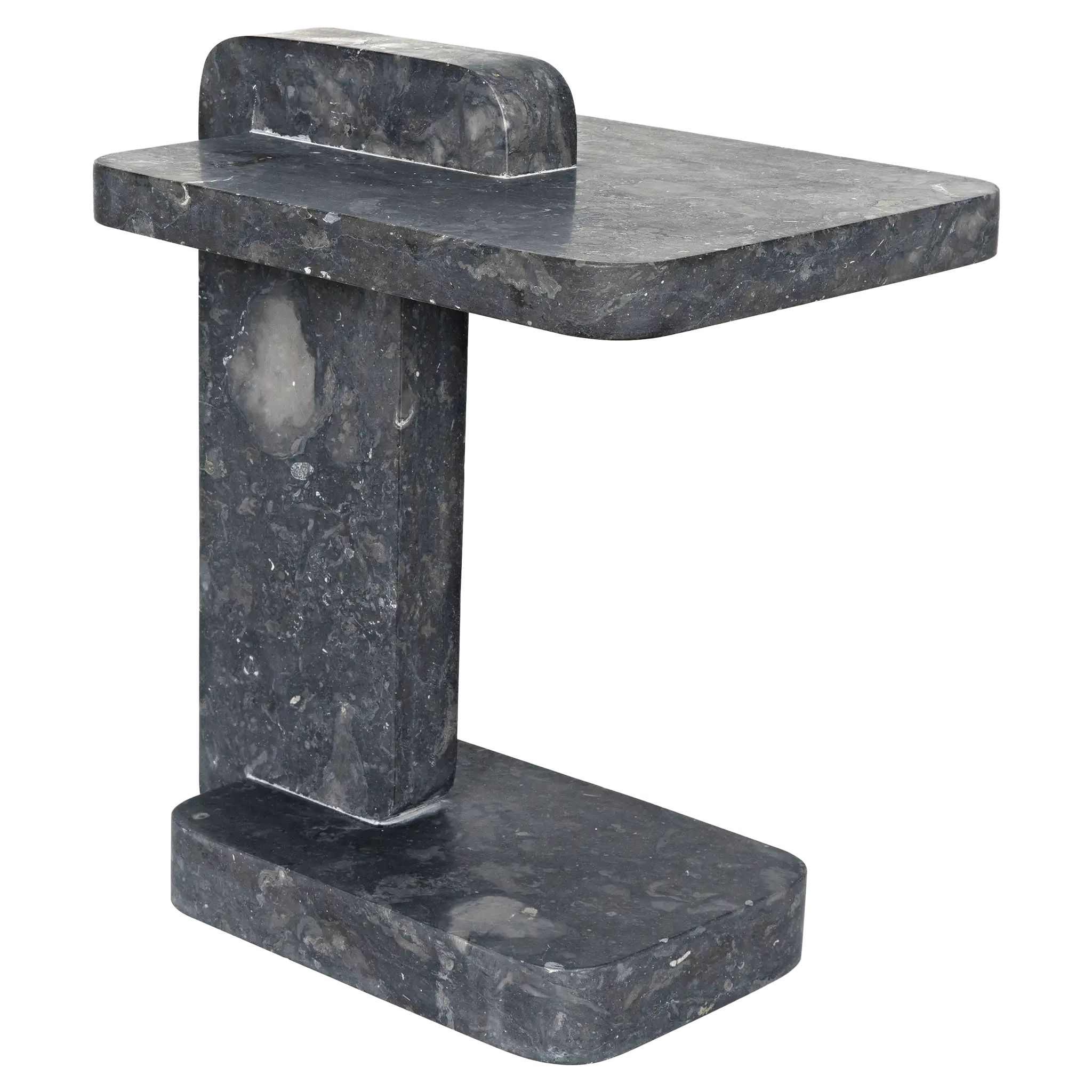 North Side Table, Black Marble in Black Marble — Noir Furniture