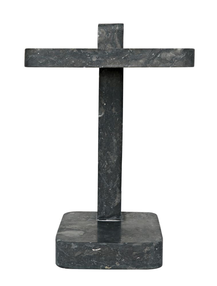 North Side Table, Black Marble in Black Marble — Noir Furniture