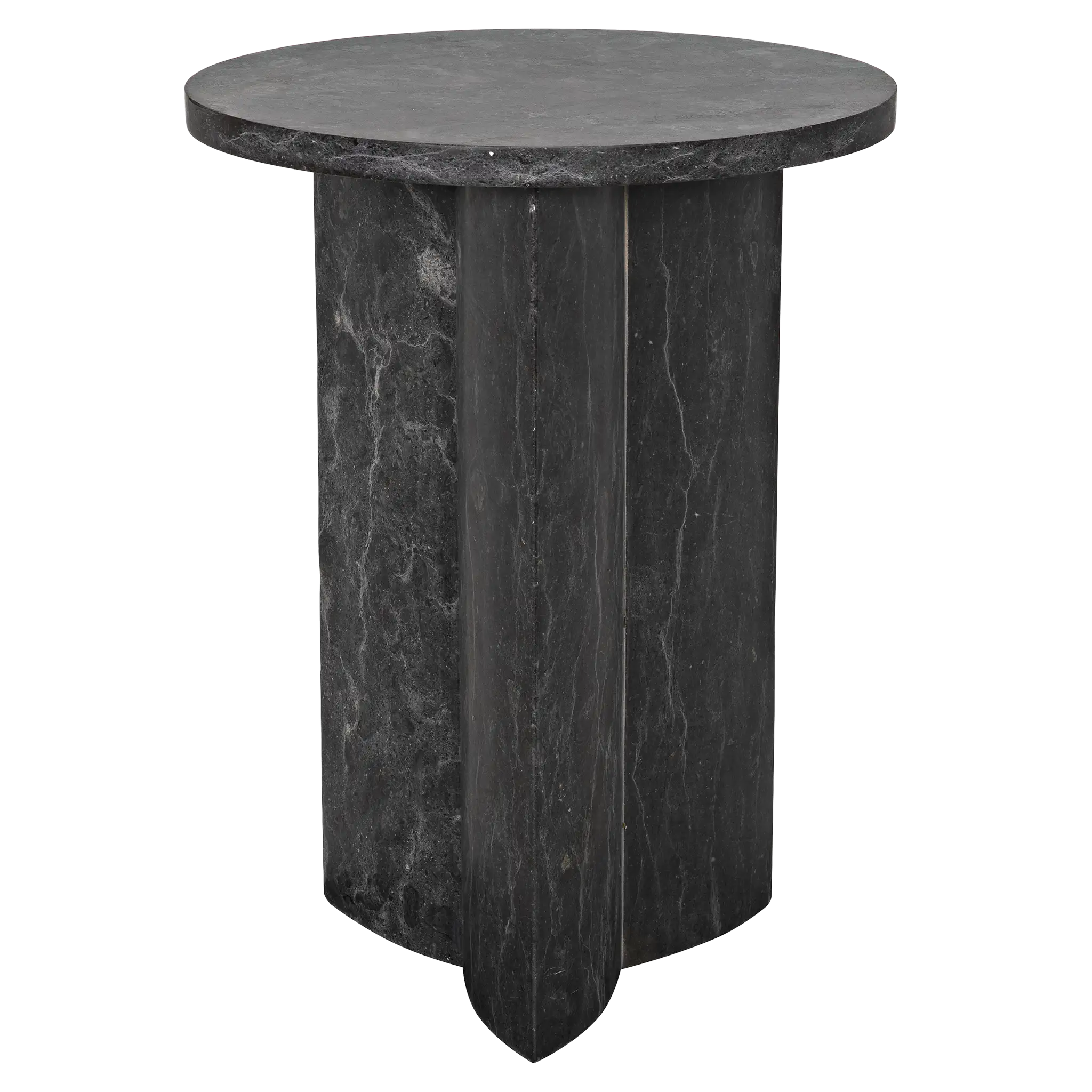 Diana Side Table in Black Marble — Noir Furniture