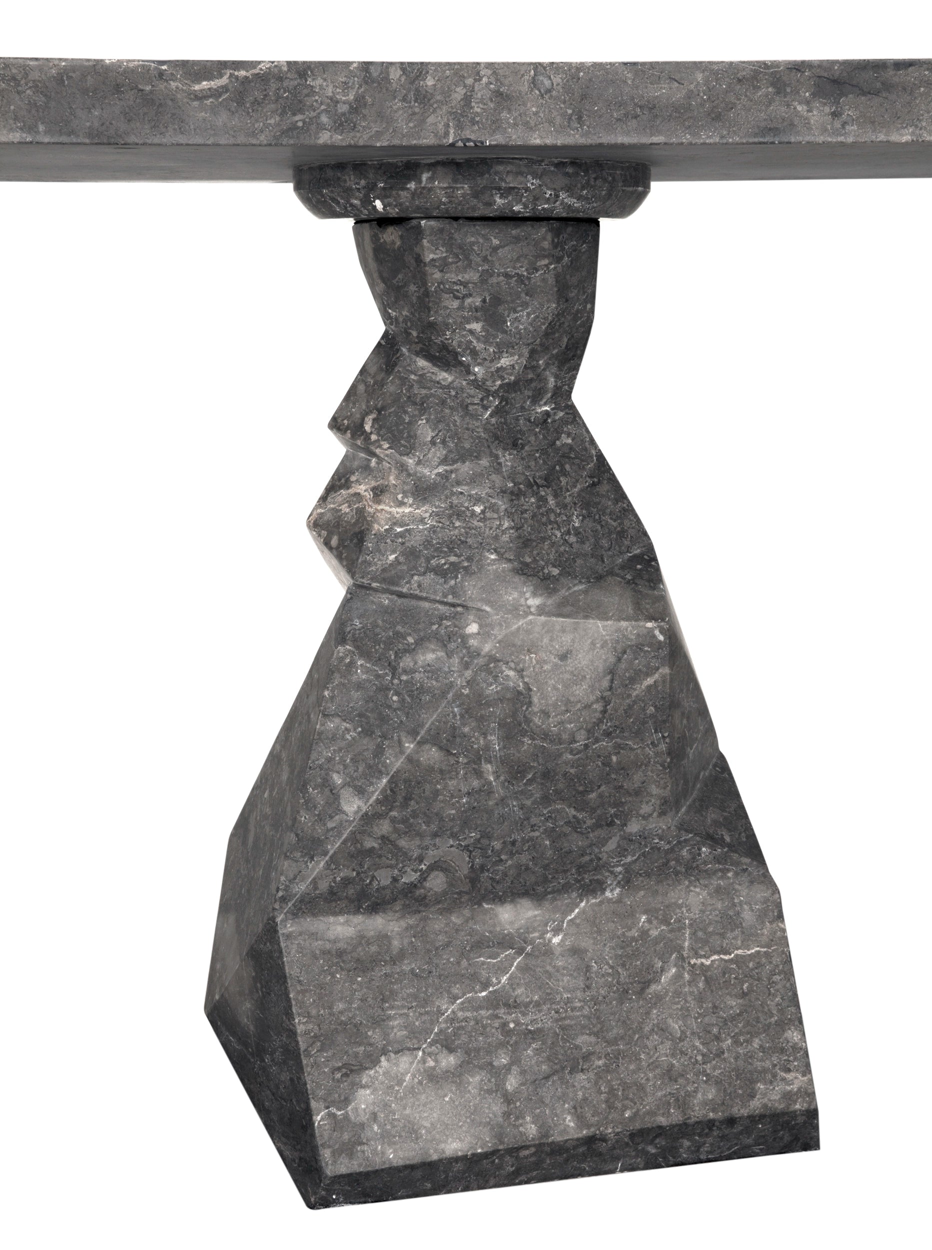 Tilden Console, Black Marble in Black Marble — Noir Furniture