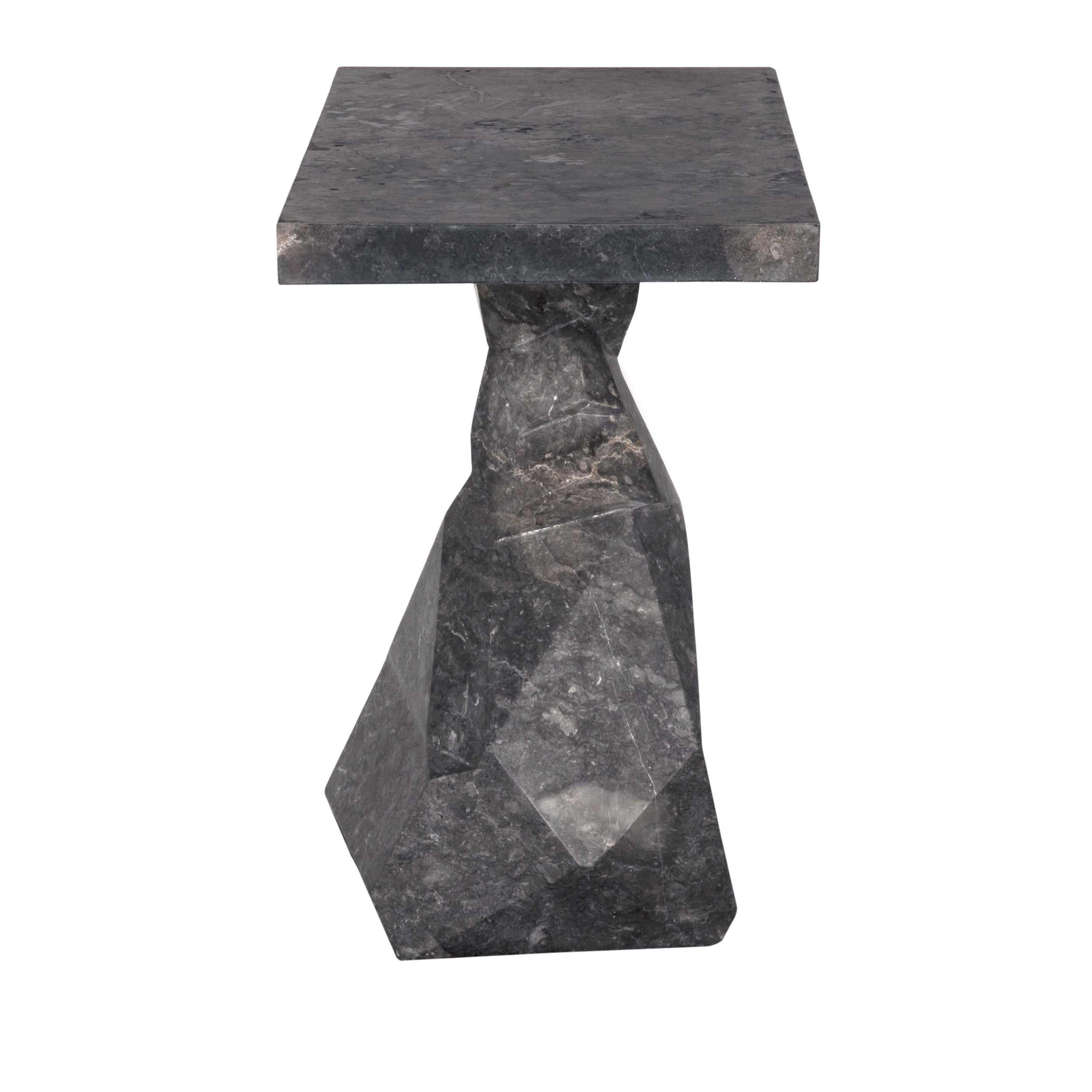 Tilden Console, Black Marble in Black Marble — Noir Furniture