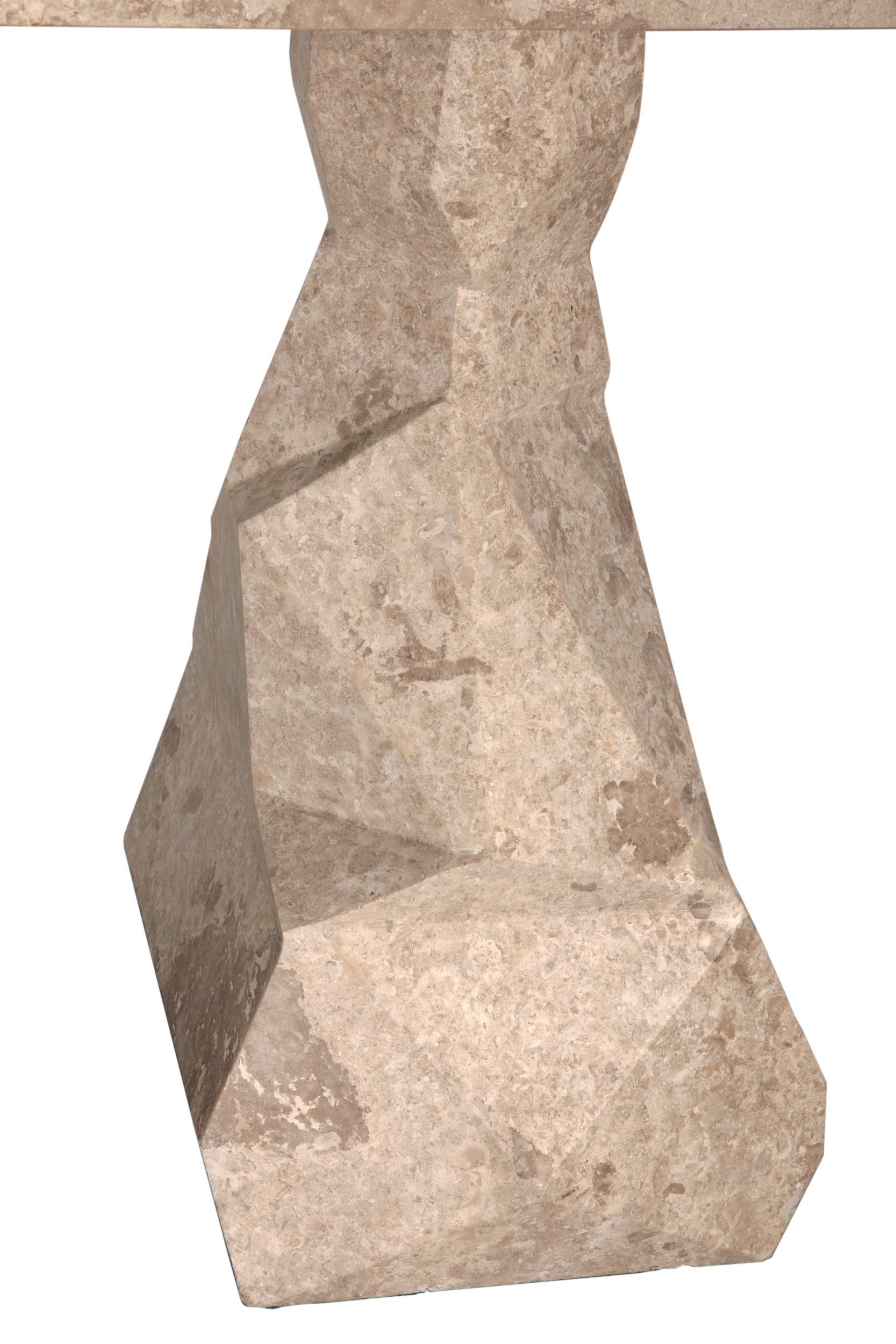 Tilden Console, White Marble in White Marble — Noir Furniture