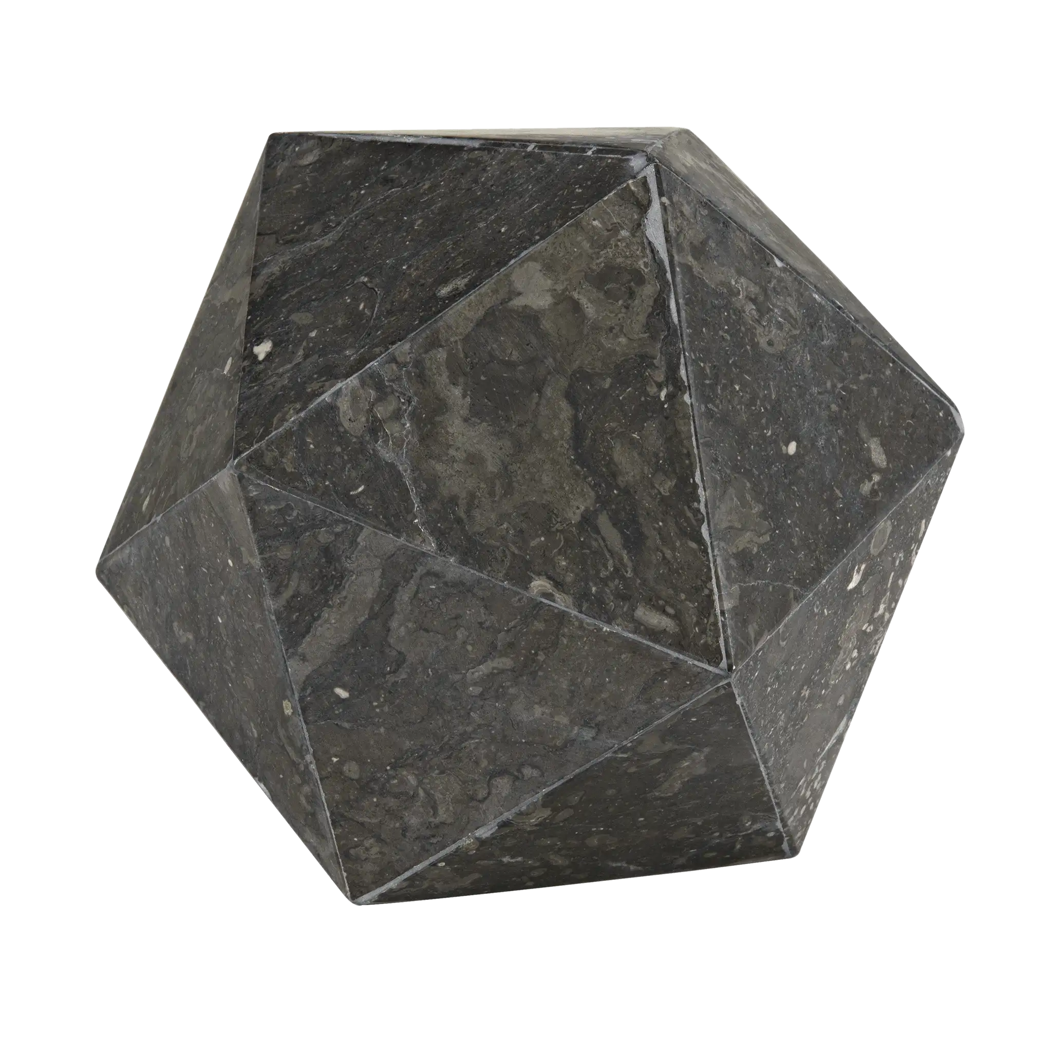 Polyhedron Object in Marble — Noir Furniture