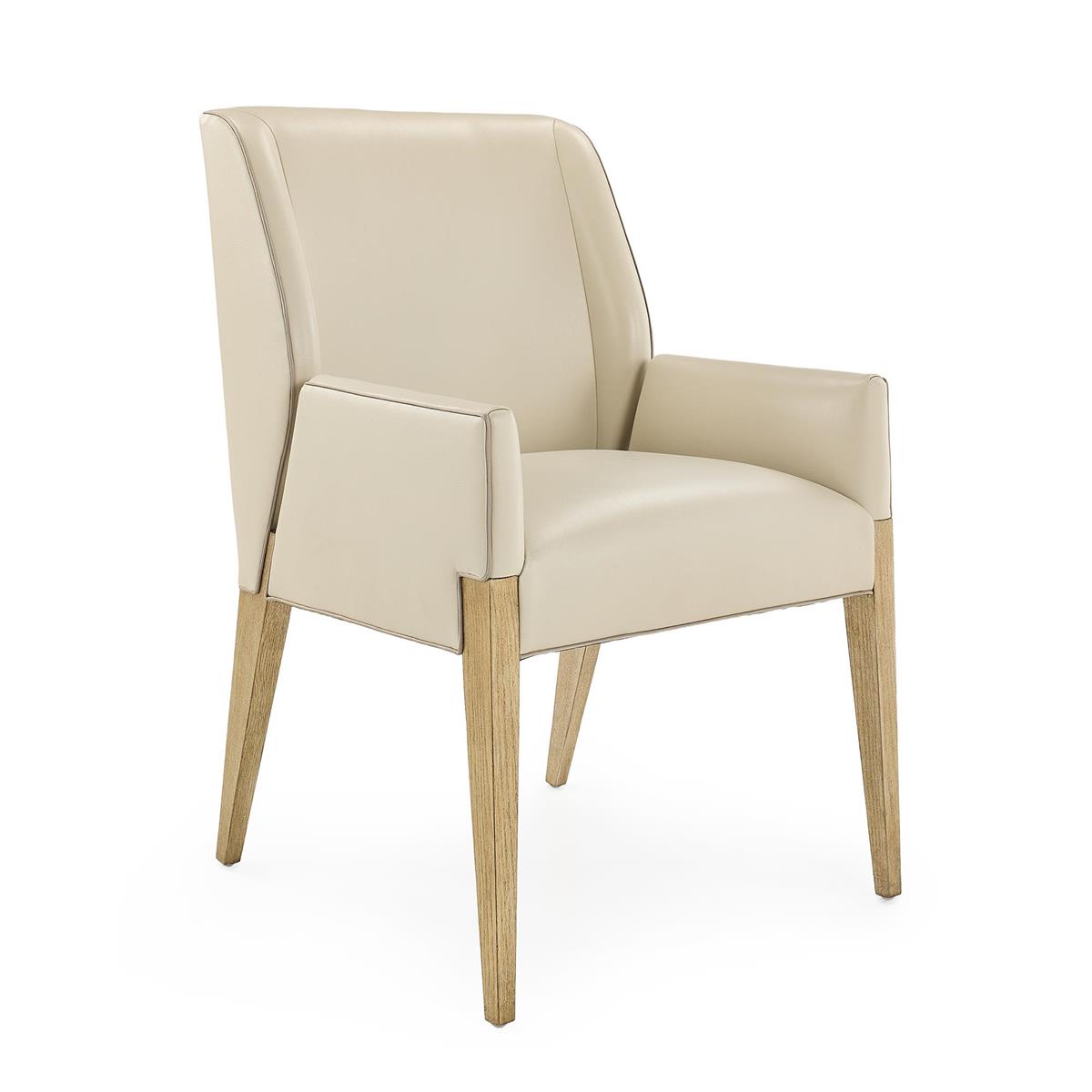 Chorro Occasional Chair, Grey Leather – Art by John Richard | Sutter & Vale