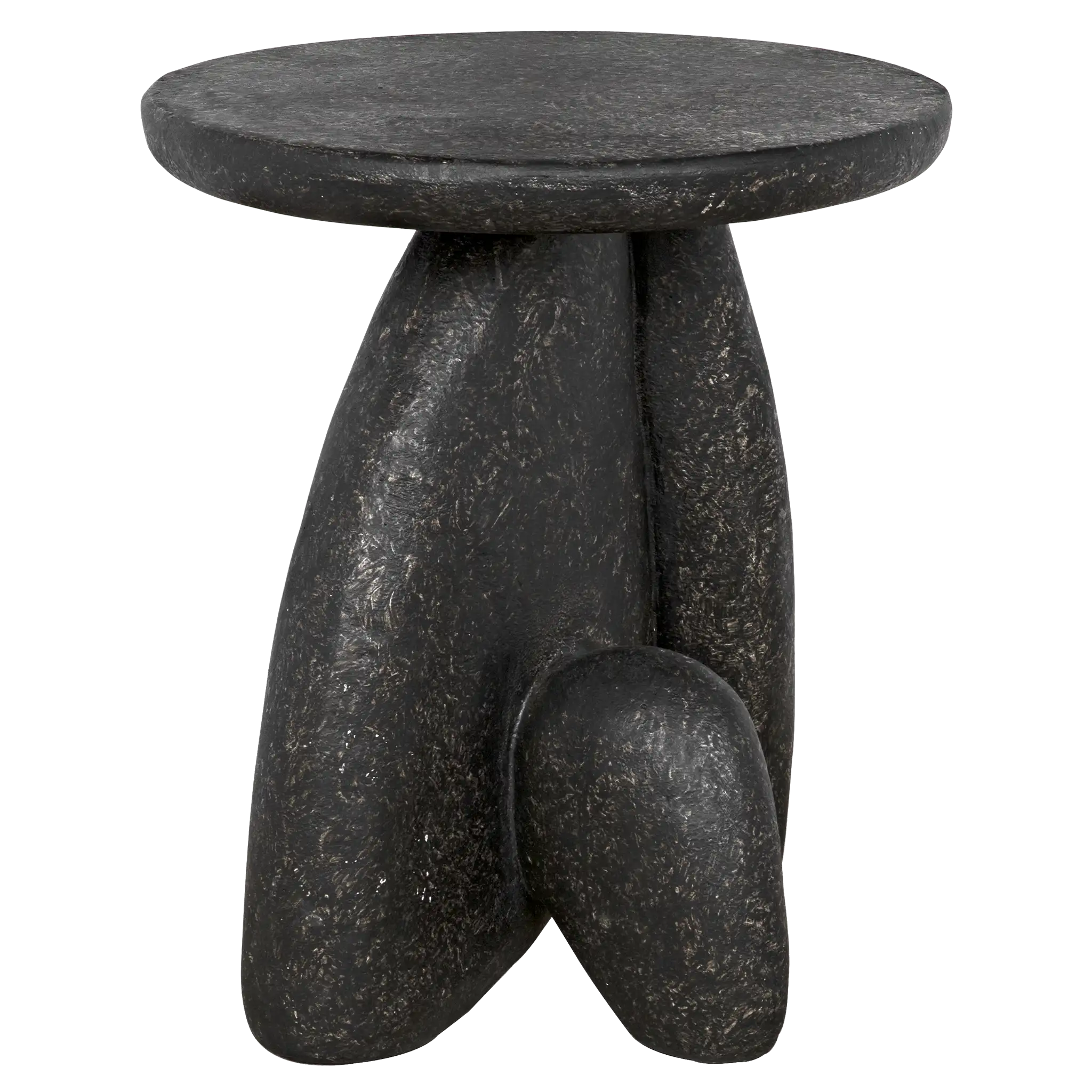 Haruki Side Table in Black Fiber Cement — Noir Furniture