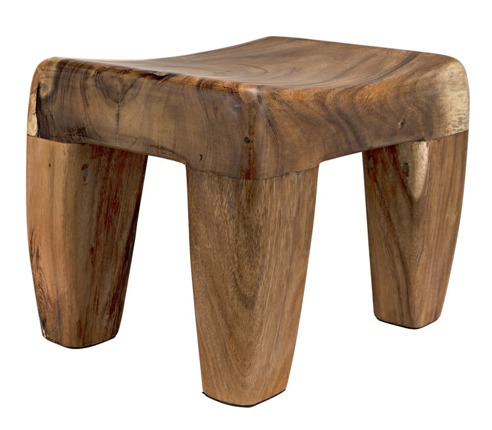 Sumo Stool, Munggur in Clear Coat Semi Gloss — Noir Furniture