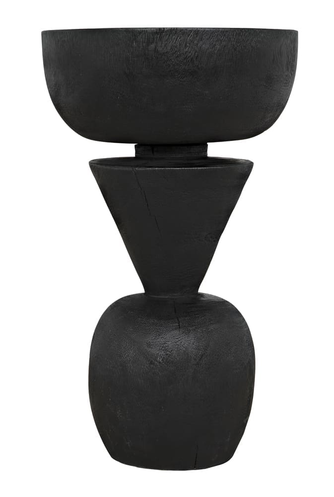 Nogozi Side Table in Burnt Black — Noir Furniture