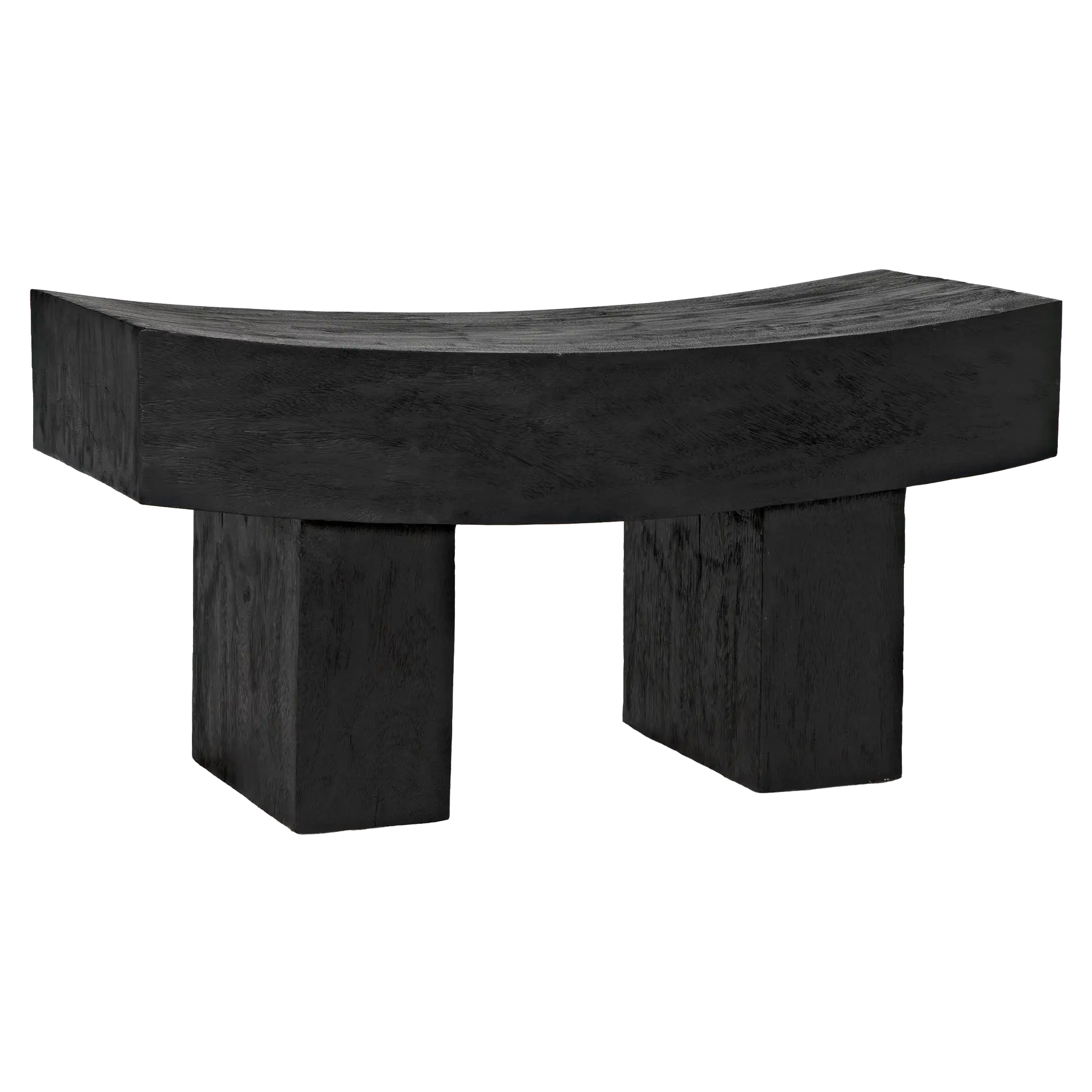 Bow Bench in Burnt Black — Noir Furniture