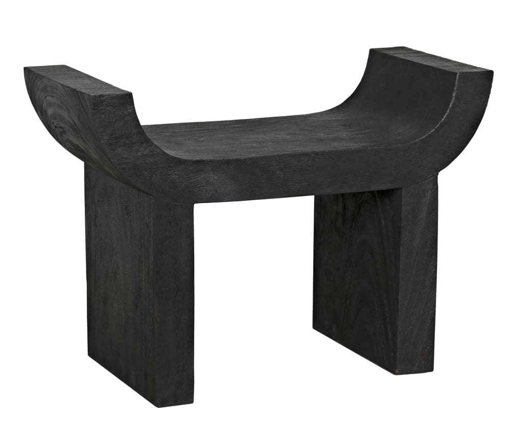 Kazuo Stool in Burnt Black — Noir Furniture