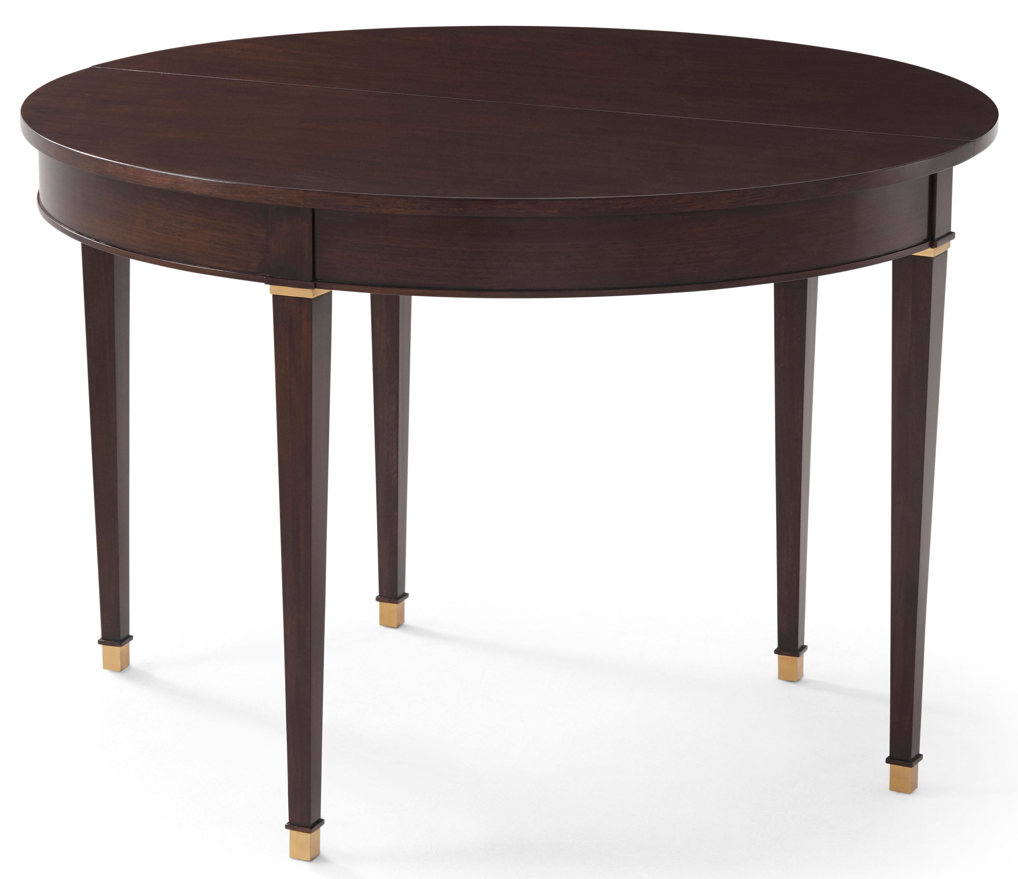 Lynne Fold Over Gate Leg Tea Table in Mahogany Veneer, Mahogany - Theodore Alexander