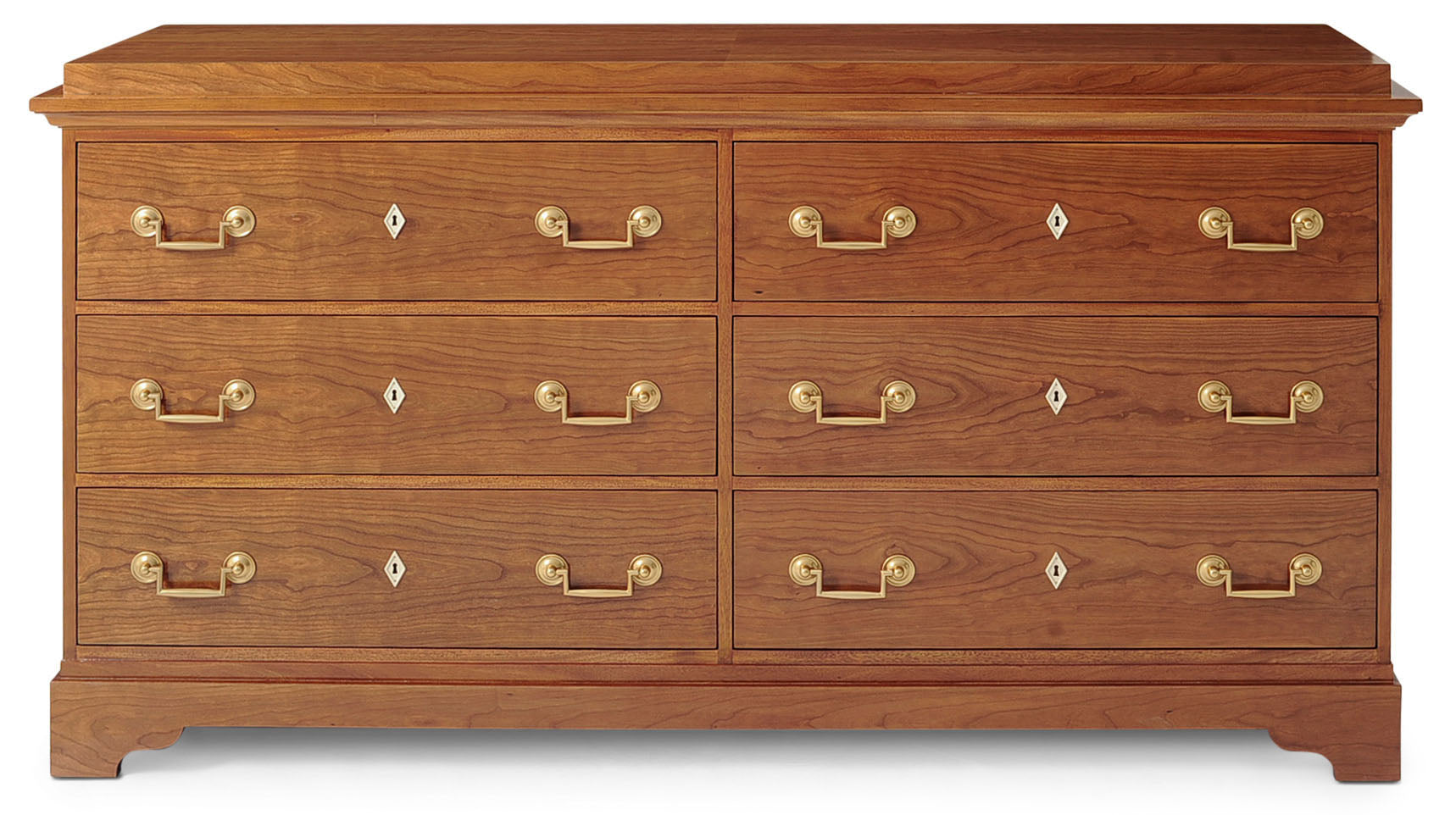 Viggo Dresser in Cherry Veneer, Brass - Theodore Alexander