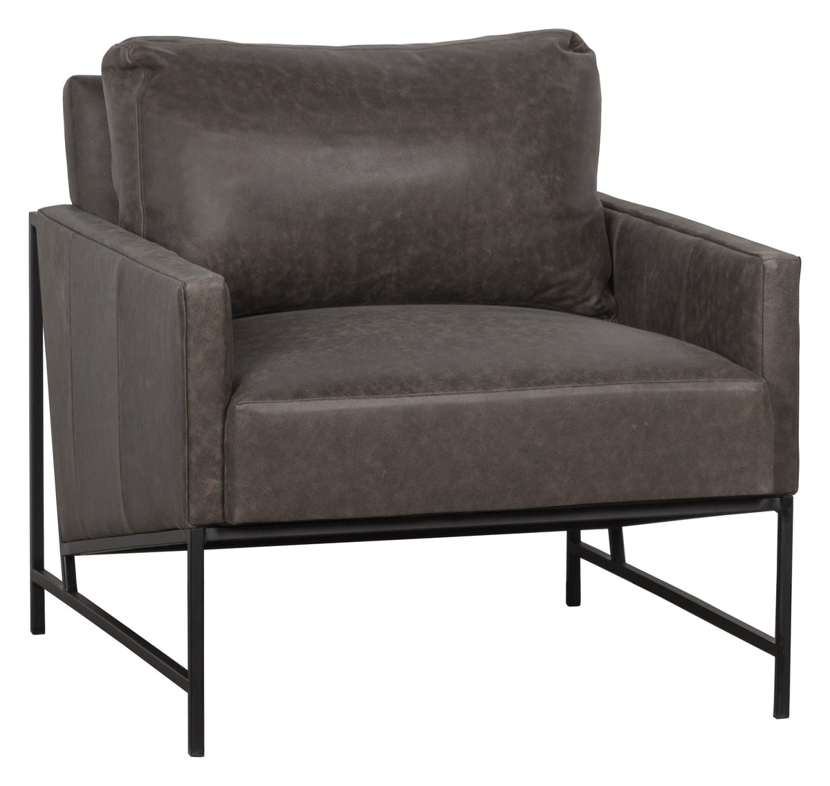 Sparta Leather Lounge Chair (L-B077-01) - Fairfield Chair
