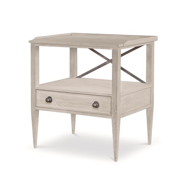 William Nightstand - White Rustic – Nightstands by Century Furniture | Sutter & Vale
