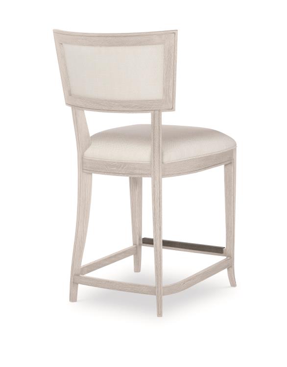 Liam Counter Stool - White Rustic – Bar & Counter Stools by Century Furniture | Sutter & Vale