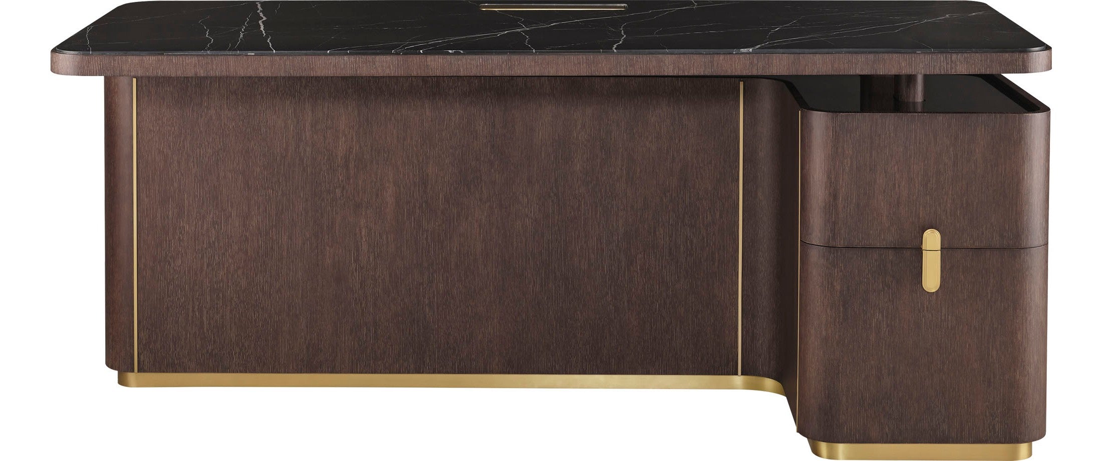 Fixed Height Desk with Marble
