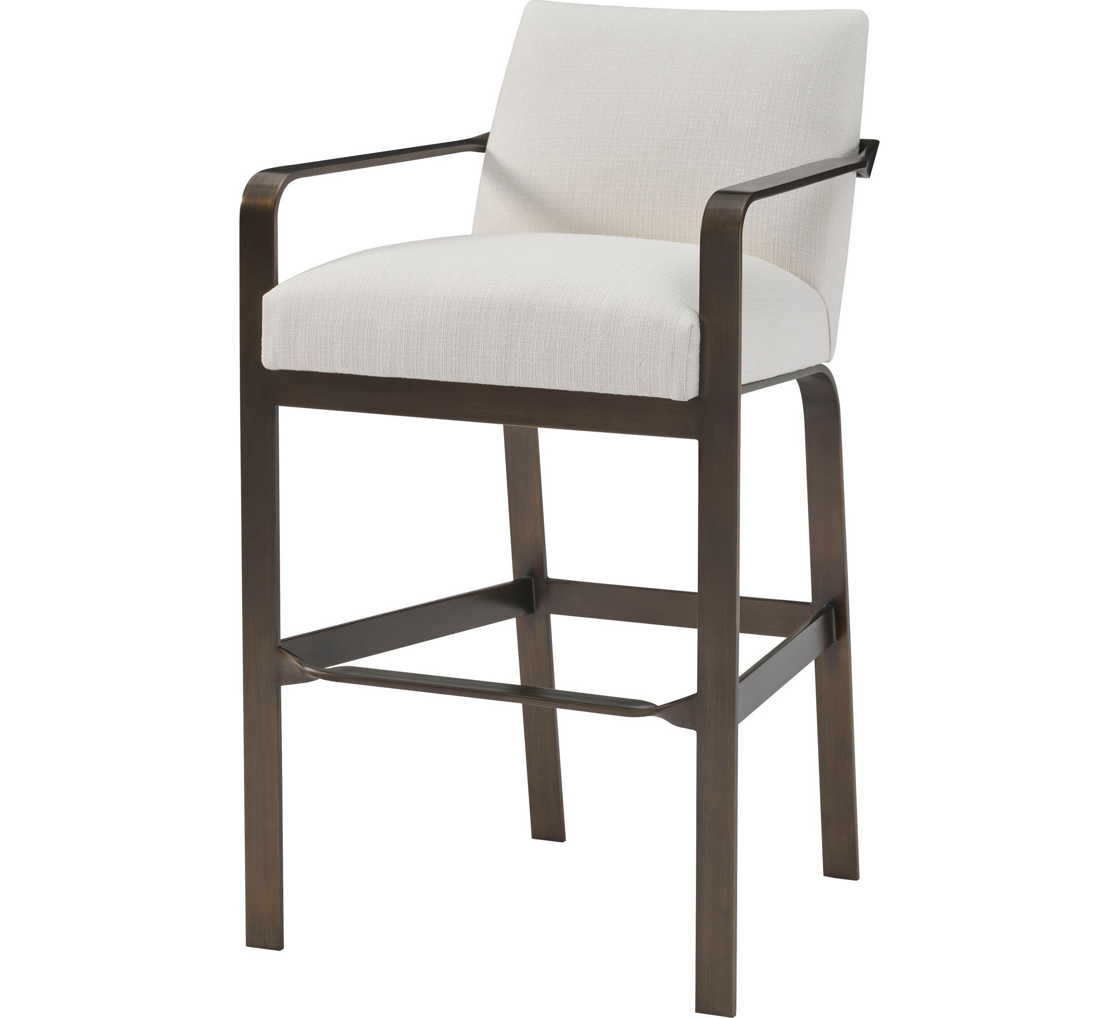 Ezra Barstool - Black Leather