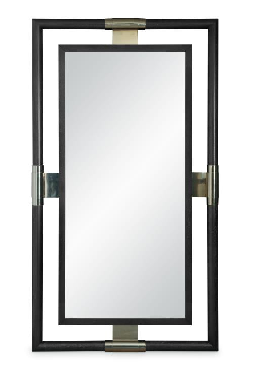 Corso Floor Mirror - Black Cerused – Mirrors by Century Furniture | Sutter & Vale