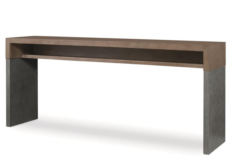 Casa Bella Curved Front Console - Timber Grey – Console Tables by Century Furniture | Sutter & Vale