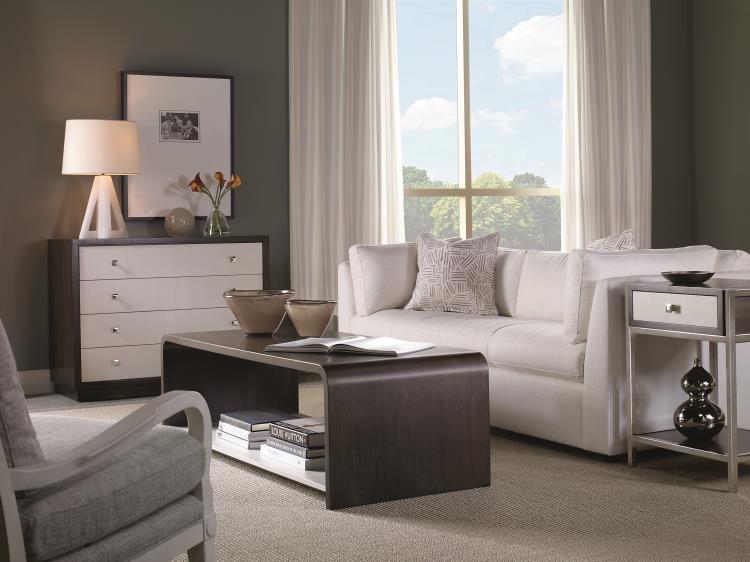 Aria Nightstand - Brownstone/Oxford White – Nightstands by Century Furniture | Sutter & Vale