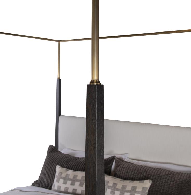 Cadence Metal Canopy Poster Bed - King 6/6 - Mocha – Beds by Century Furniture | Sutter & Vale