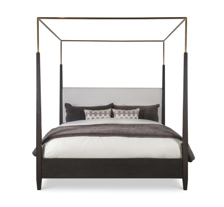 Cadence Metal Canopy Poster Bed - King 6/6 - Mocha – Beds by Century Furniture | Sutter & Vale