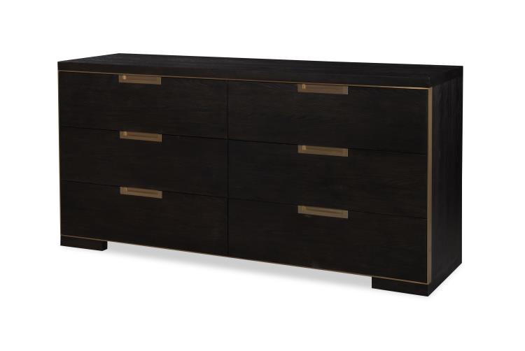 Cadence Six Drawer Dresser - Mocha – Double Dressers by Century Furniture | Sutter & Vale