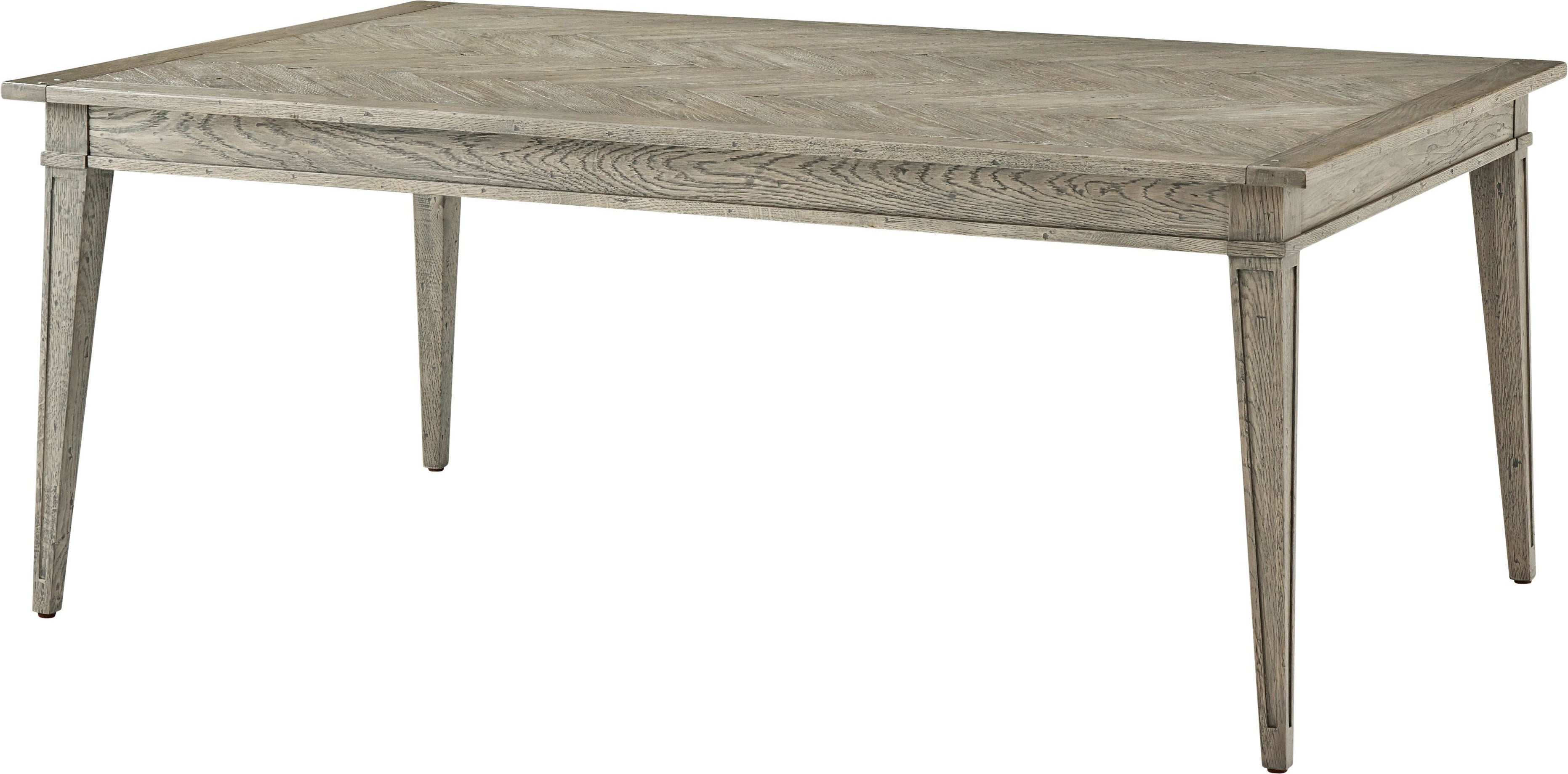 Callan Dining Table in Oak, Oak Veneer - Theodore Alexander