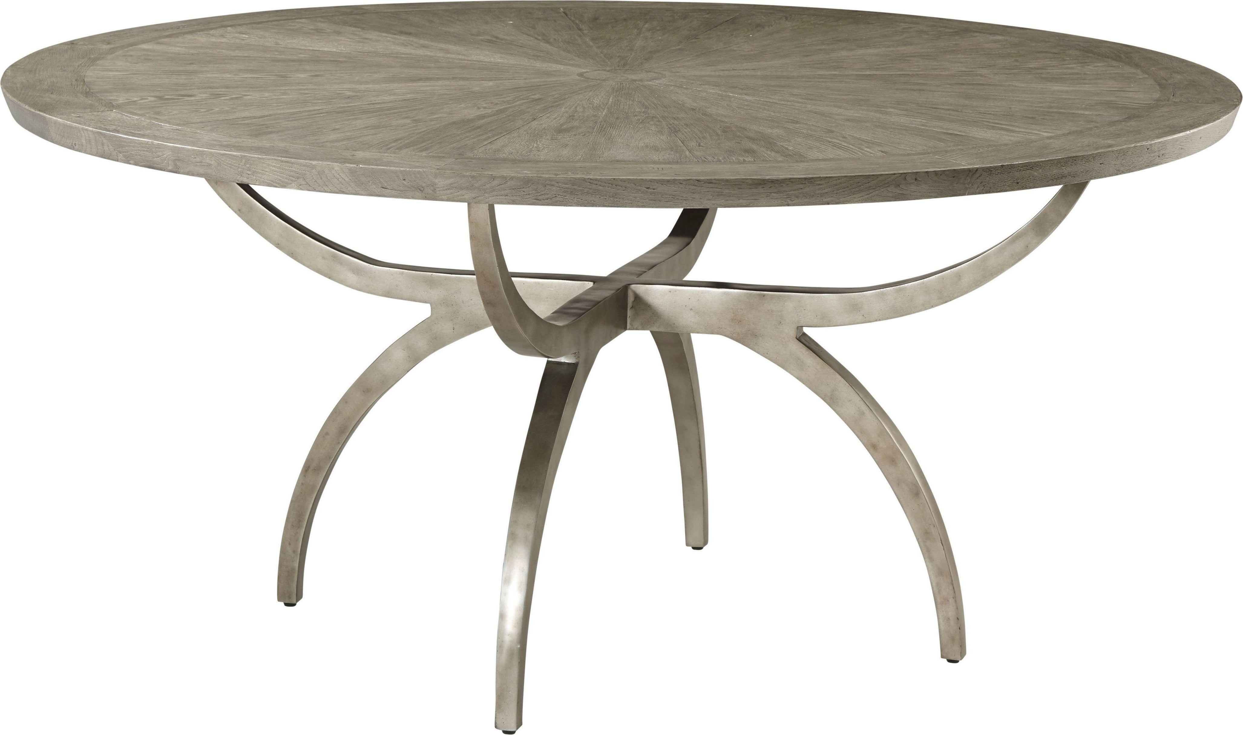 Lagan Dining Table in Aluminium, Oak Veneer, Walnut Veneer - Theodore Alexander