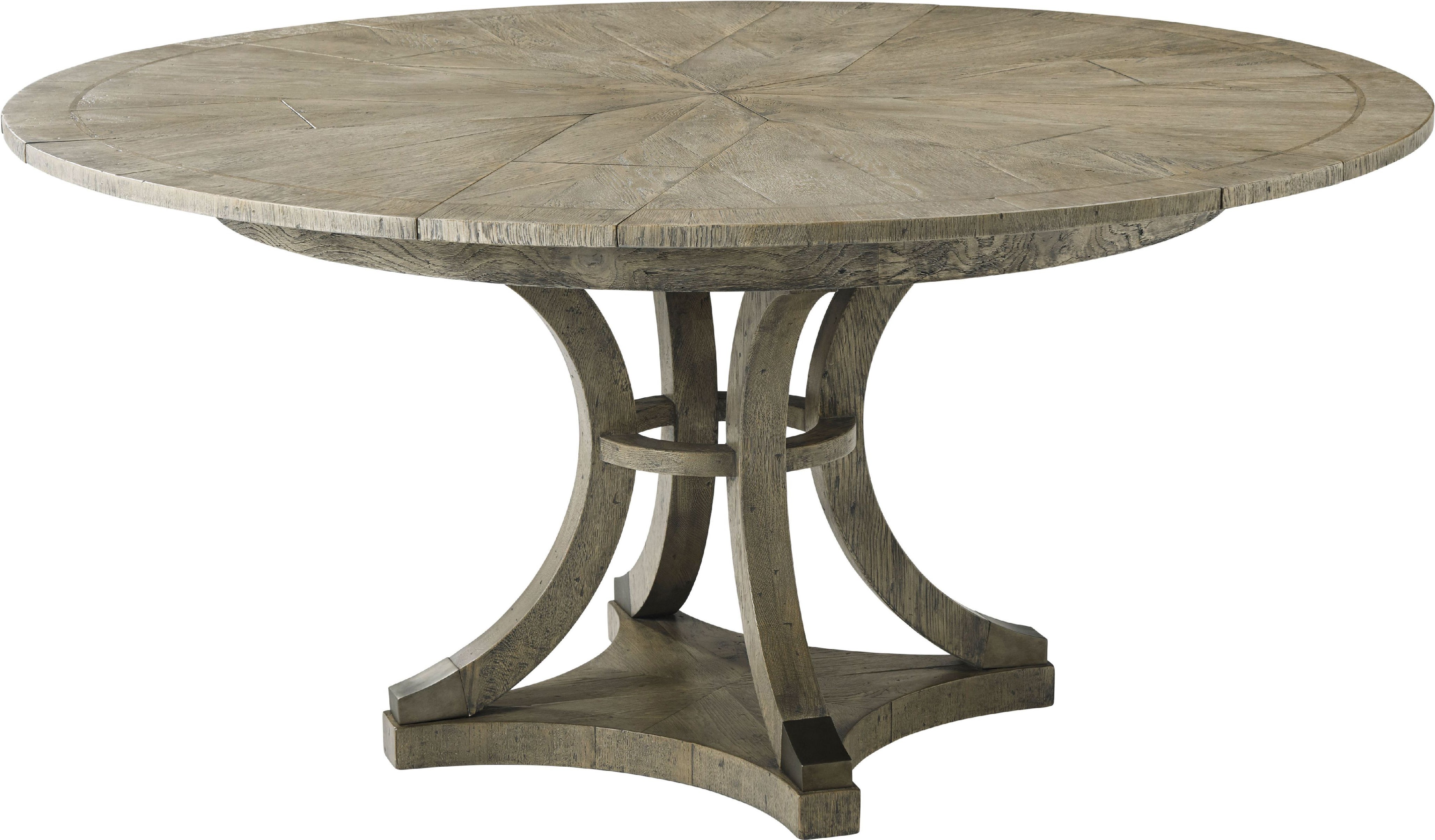 Devereaux Dining Table in Oak, Oak Veneer, Aluminium - Theodore Alexander