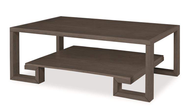 Greek Key Cocktail Table-Mink Grey – Coffee Tables by Century Furniture | Sutter & Vale