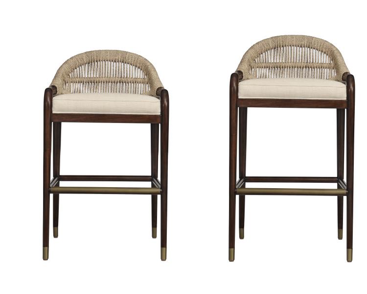 Low Back Bar Stool - Flax – Bar / Counter Stools by Century Furniture | Sutter & Vale