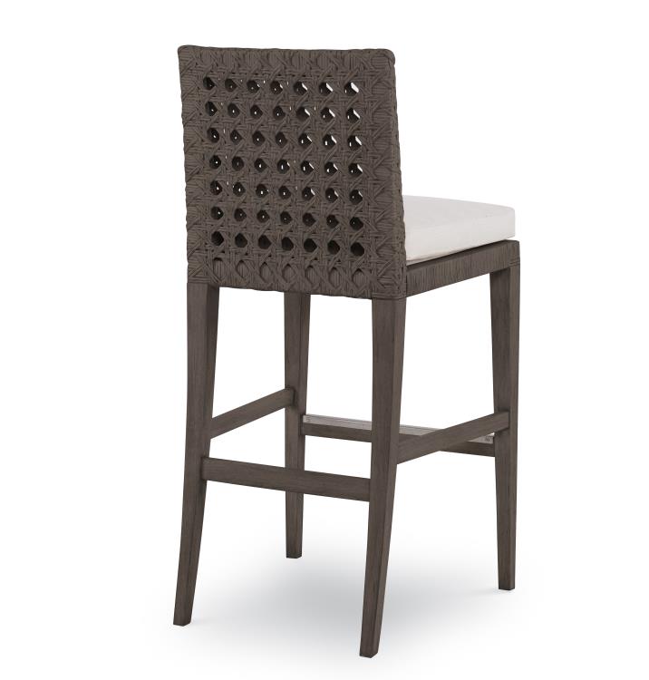 Litchfield Bar Stool-Mink Grey/Flax – Bar & Counter Stools by Century Furniture | Sutter & Vale
