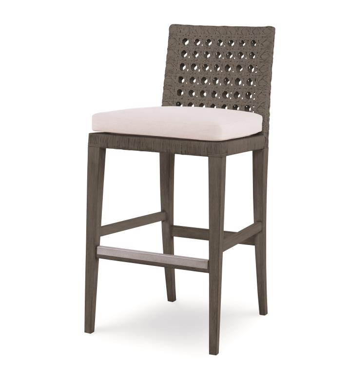 Litchfield Bar Stool-Mink Grey/Flax – Bar & Counter Stools by Century Furniture | Sutter & Vale