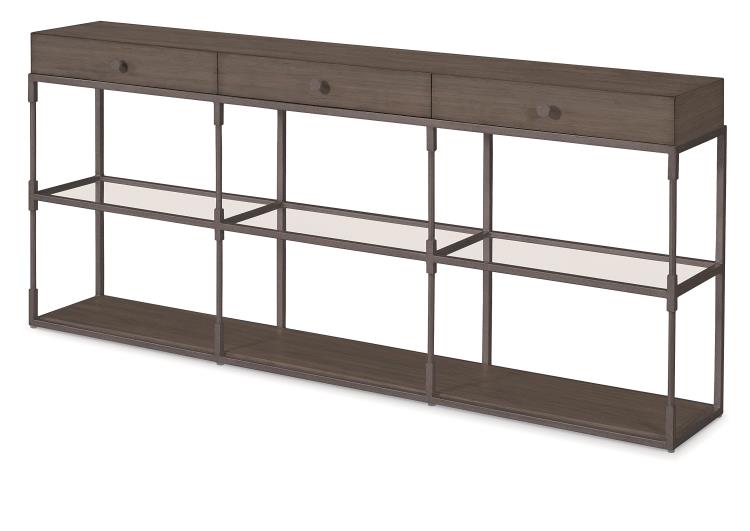 Westport Triple Console-Mink Grey by Century Furniture