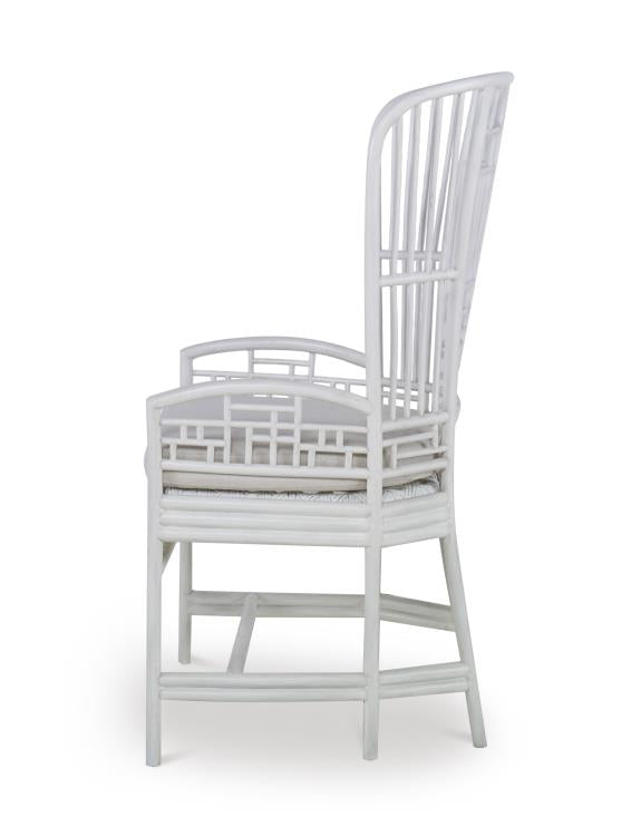 Riviera Desk Chair - White/Flax – Desk Chairs by Century Furniture | Sutter & Vale