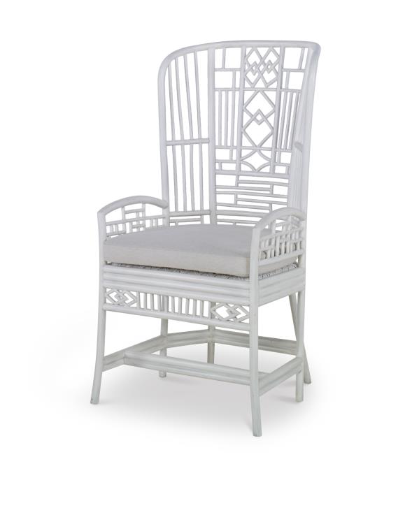 Riviera Desk Chair - White/Flax – Desk Chairs by Century Furniture | Sutter & Vale