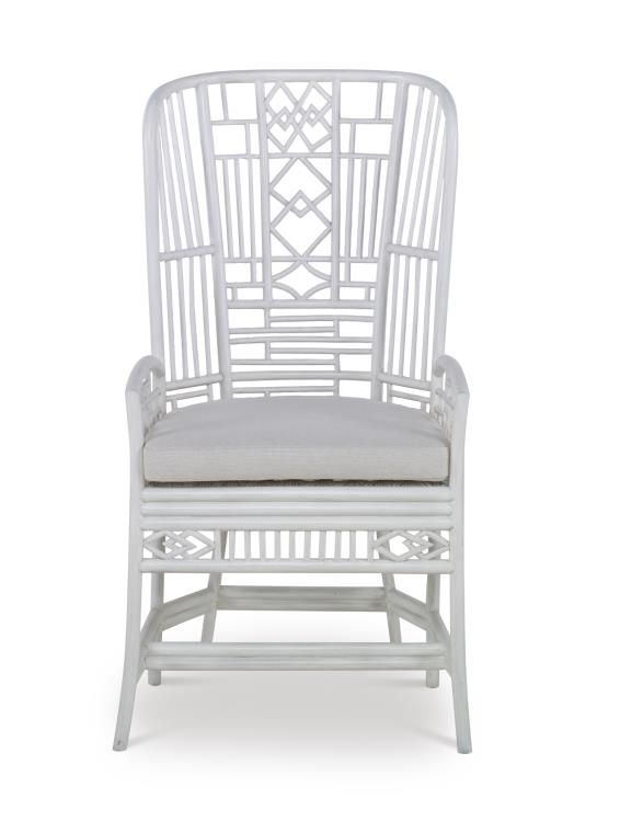 Riviera Desk Chair - White/Flax – Desk Chairs by Century Furniture | Sutter & Vale