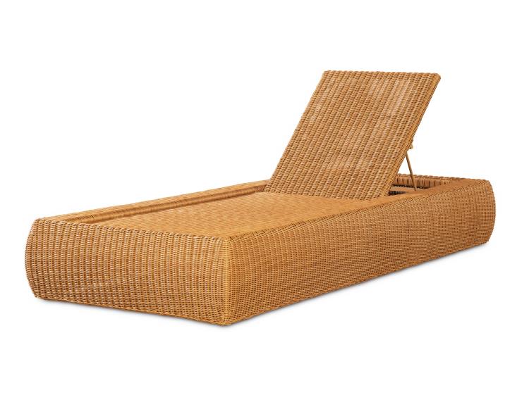 Wade Poolside Wicker Chaise – Chaises by Century Furniture | Sutter & Vale