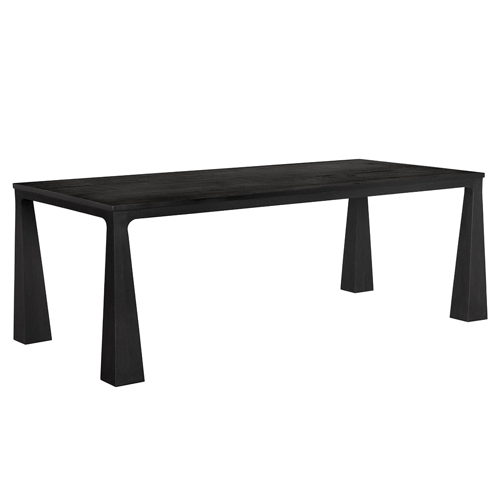 Luther Dining Table in Charcoal Black — Noir Furniture