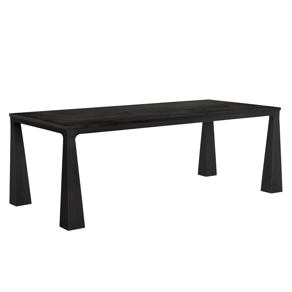 Luther Dining Table in Charcoal Black — Noir Furniture