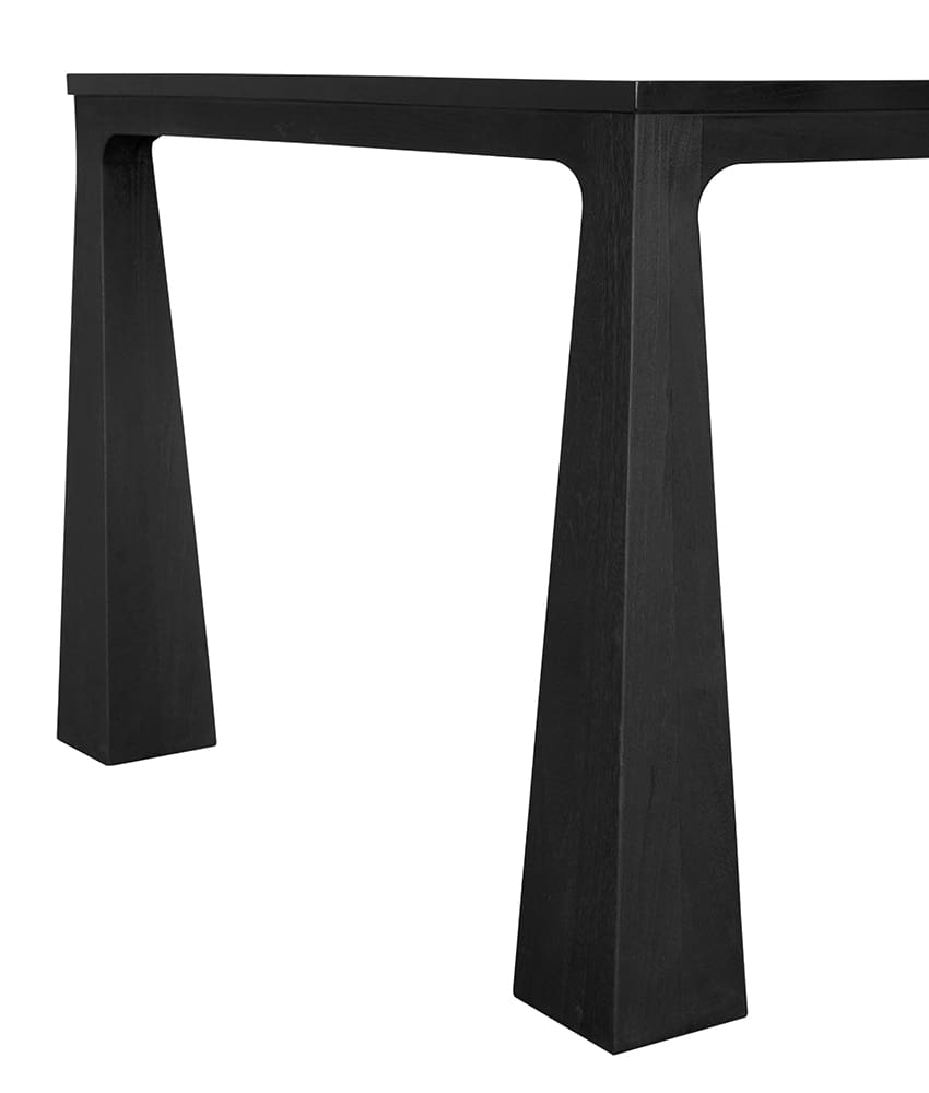 Luther Dining Table in Charcoal Black — Noir Furniture