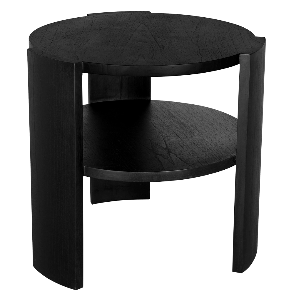 Arnold Side Table in Charcoal Black — Noir Furniture