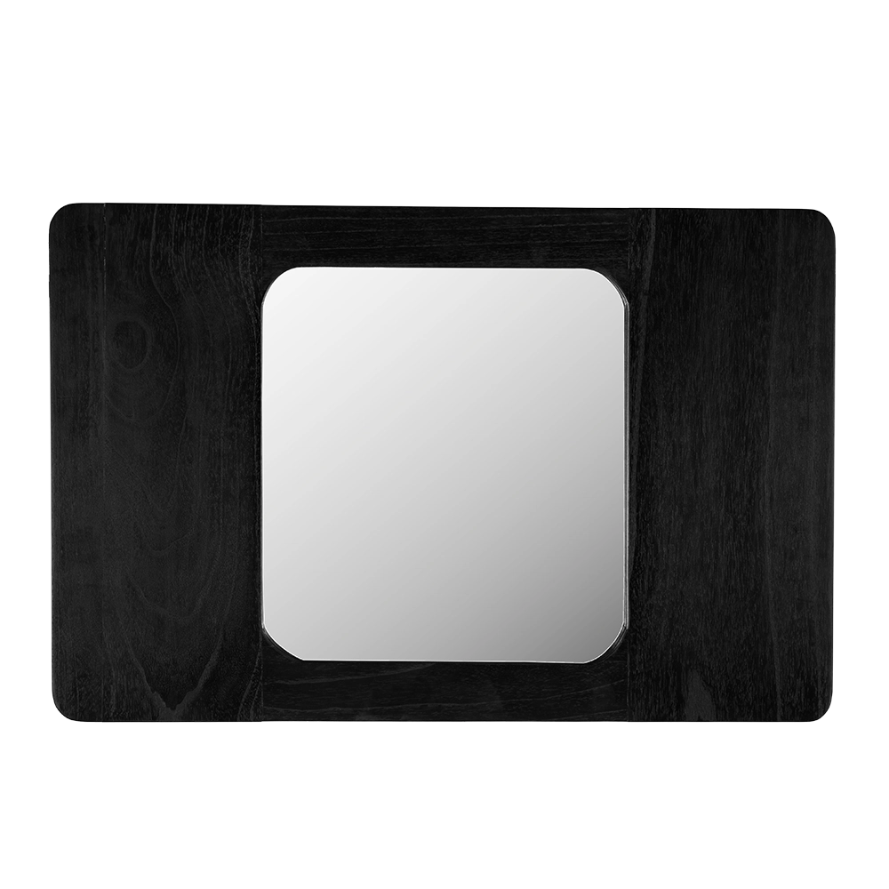 Franklin Mirror, B in Charcoal Black — Noir Furniture