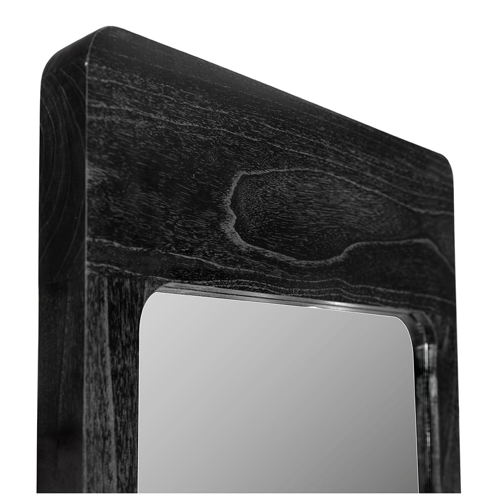 Franklin Mirror, C in Charcoal Black — Noir Furniture