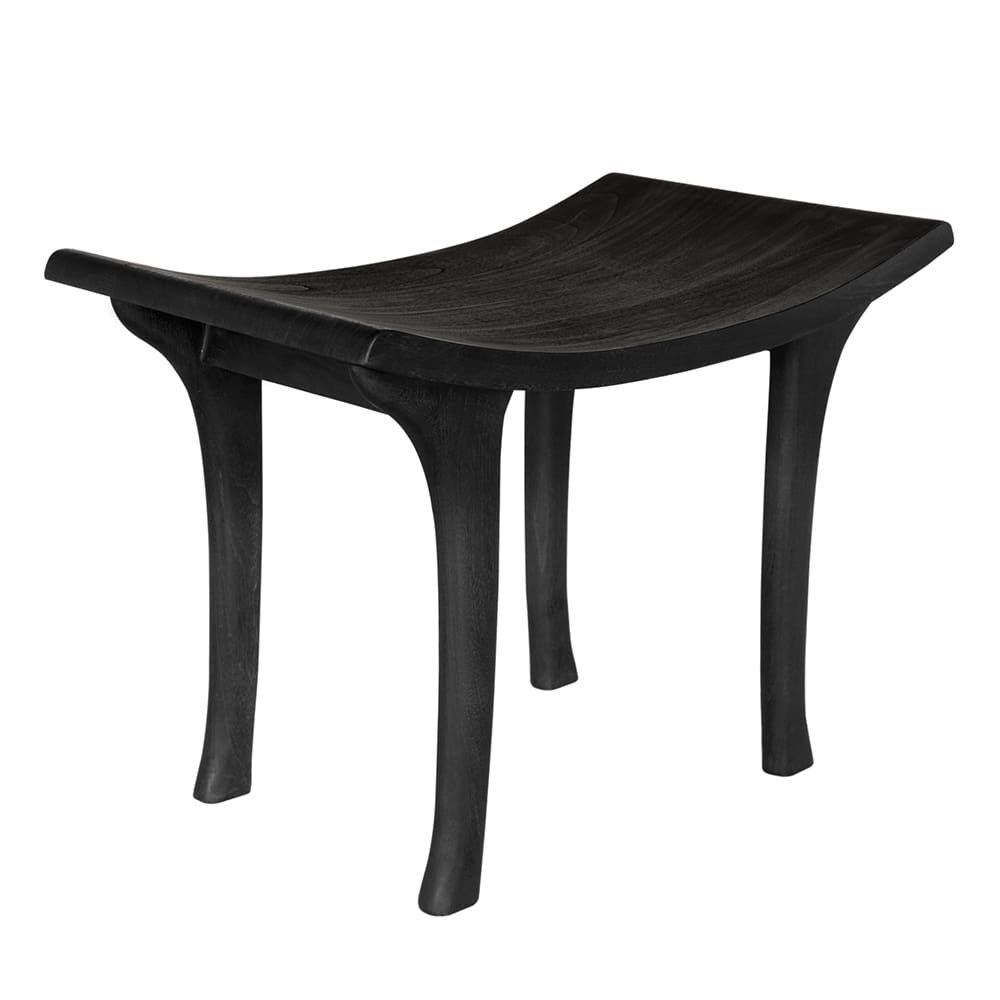 Kyoto Bench in Burnt Black — Noir Furniture