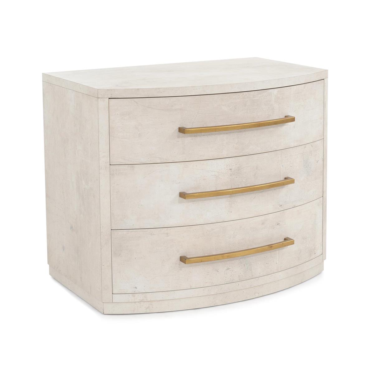 Traviso Three-Drawer Nightstand – Art by John Richard | Sutter & Vale
