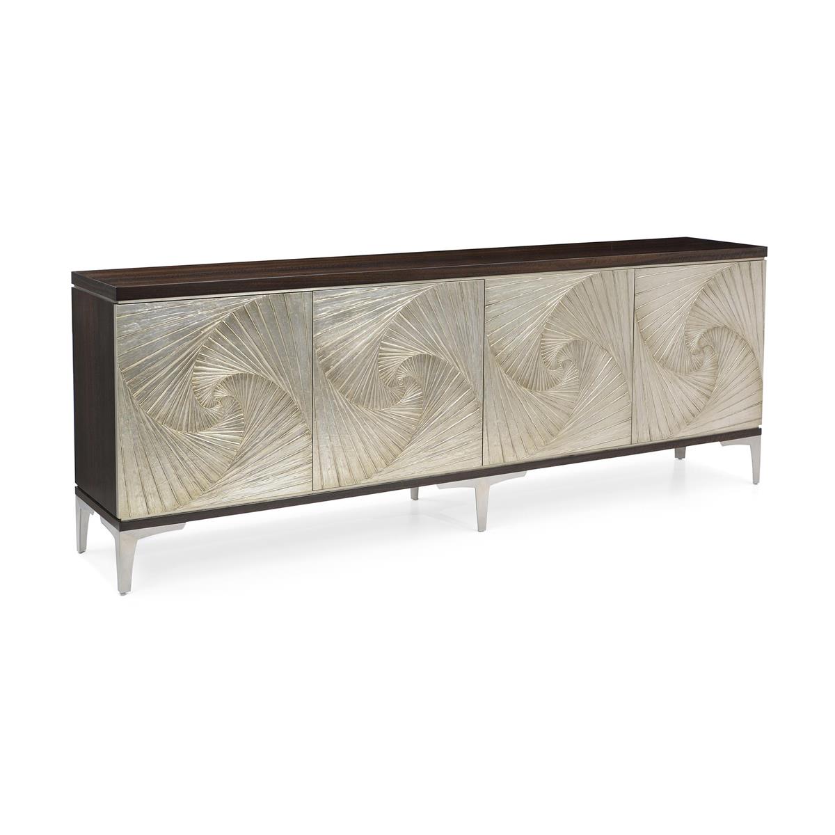 Rosedale Four-Door Cabinet – Art by John Richard | Sutter & Vale