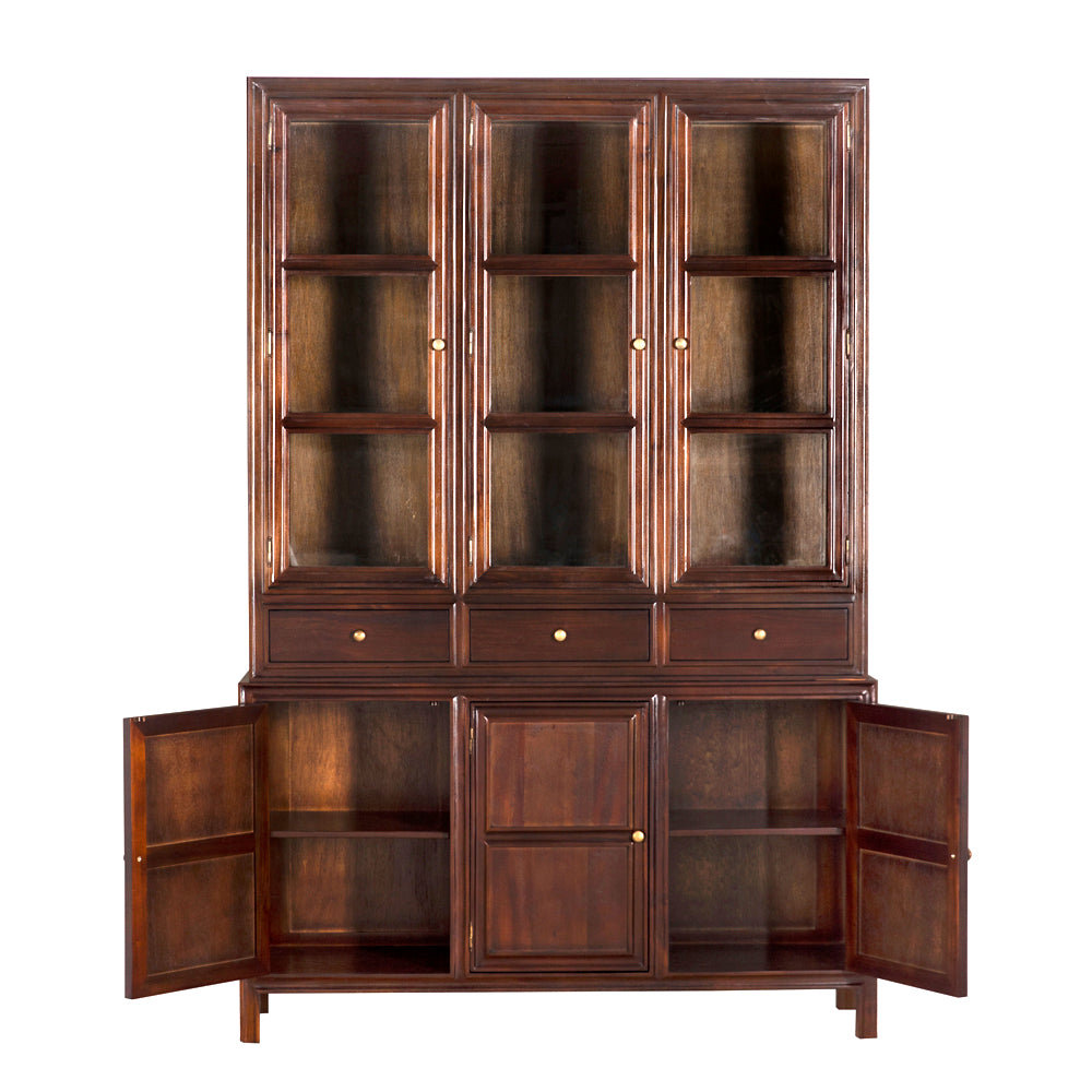 Colonial Hutch, Hand Rubbed Brown in Hand Rubbed Brown — Noir Furniture