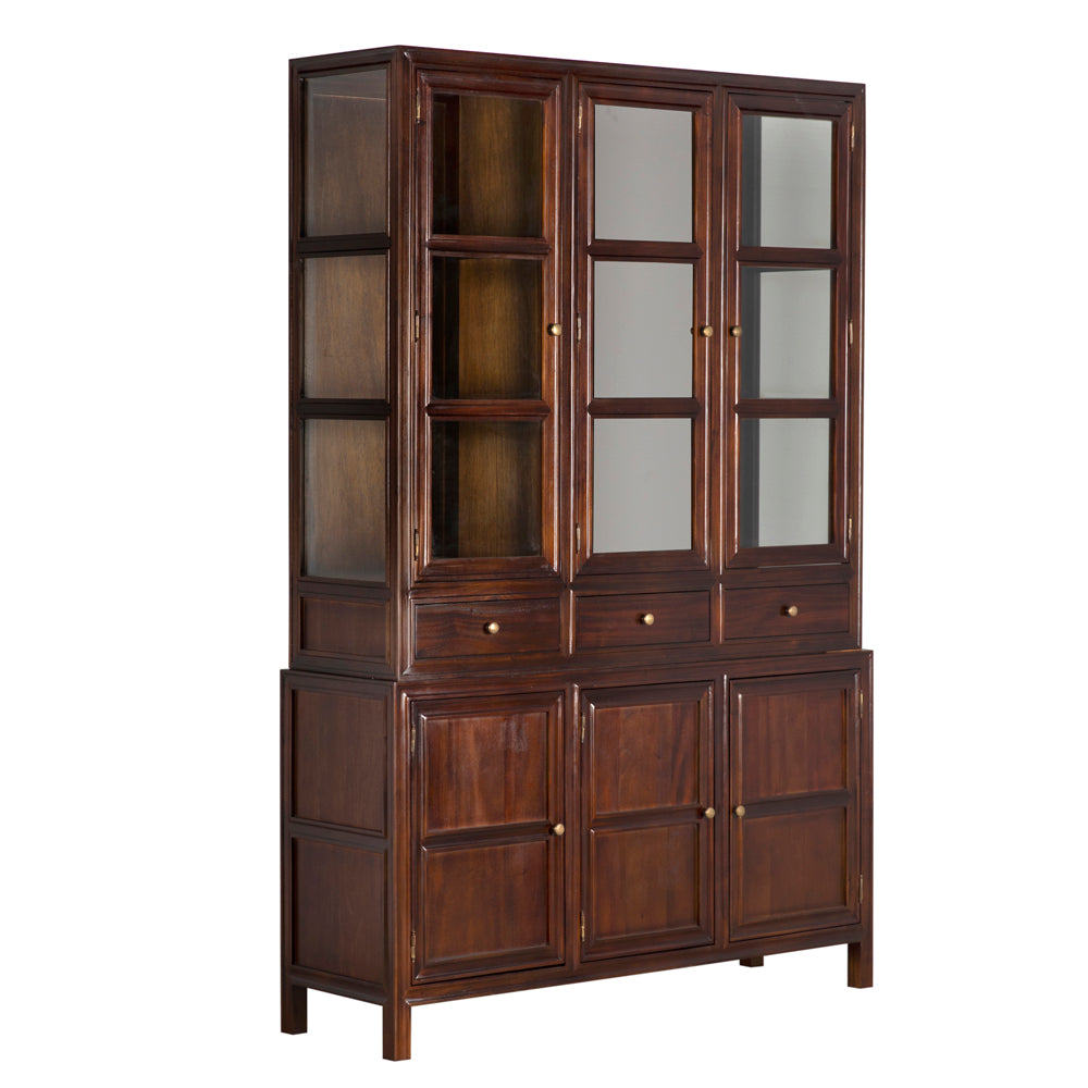 Colonial Hutch, Hand Rubbed Brown in Hand Rubbed Brown — Noir Furniture